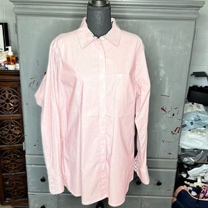 Ariat Maroon Striped Collared Long-Sleeve Button Up